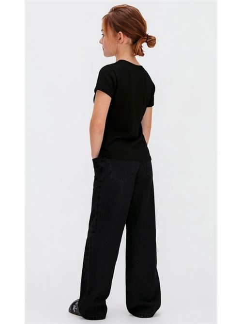 monologo rib baby tee CALVIN KLEIN JEANS | LVCKSJB11GBEH